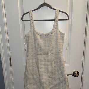 Francesca’s pearl trim mini dress